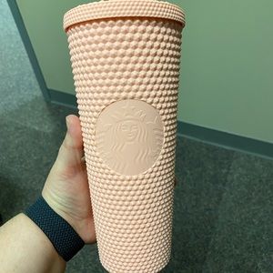 Starbucks Matte Pink Studded Tumbler {used}